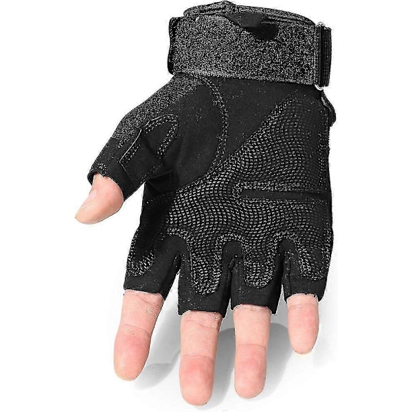 Taktiska Fingerlösa Handskar för Motorcykel Moto Cykling Klättring Jakt Handskar Zekai Large