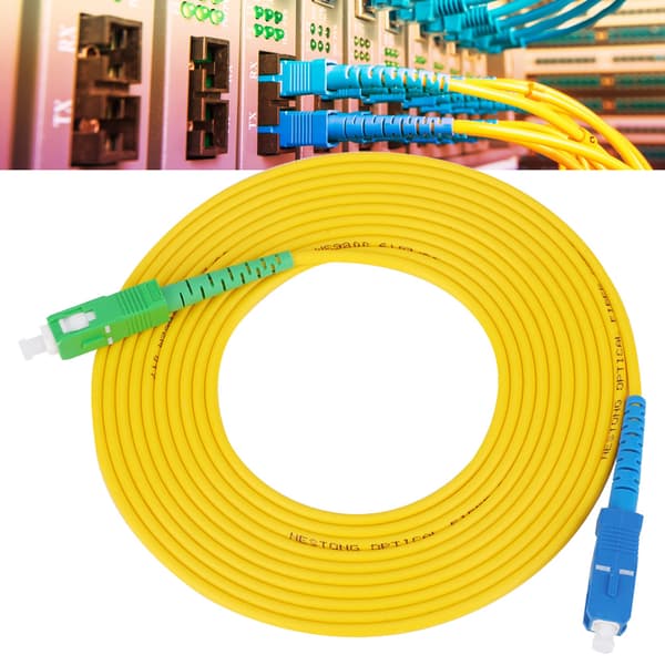 2 stk 3 meter Sc APC-Sc UPC enkeltmodus optisk fiber patchkabel fiberjumper