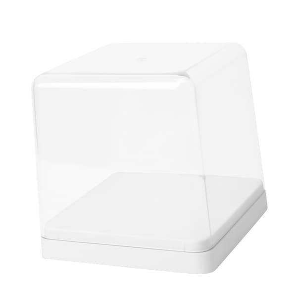 Figur Förvaringslåda Transparent Skydd Dammtät Stapelbar Figur Samlingsbox Vit