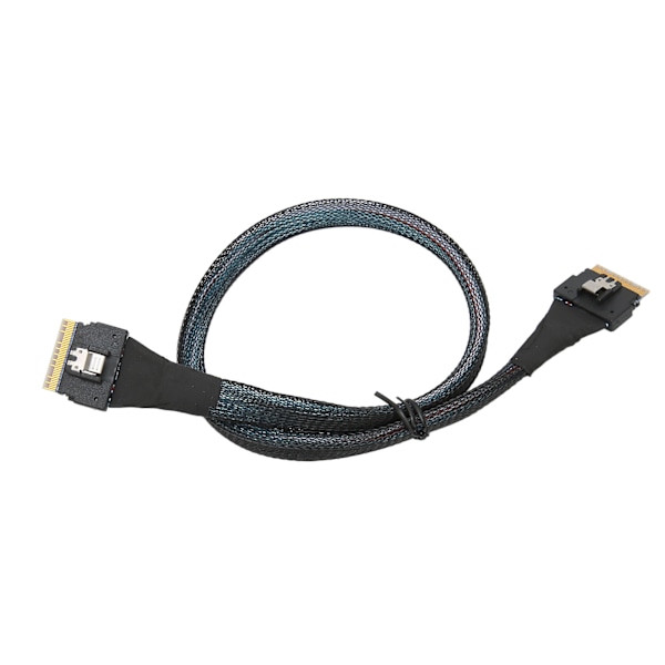 Dataoverføringskabel Slim SAS SFF-8654 8i til SFF-8654 8i 24 Gbps SAS4.0 30AWG adapterkabel0,5 m / 0,5yd