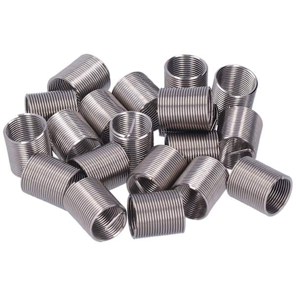20 stk trådgevindindsats M12 x 1 gevind reparation Reducer møtrik Spiral Circle Extension Tool2D