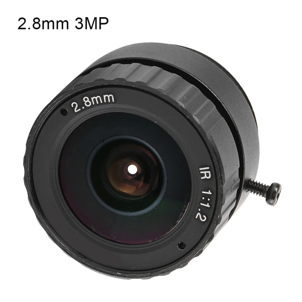 2,8 mm 3 MP HD F1.2 1/2.5 CS-montert fast CCTV-objektiv for kamera