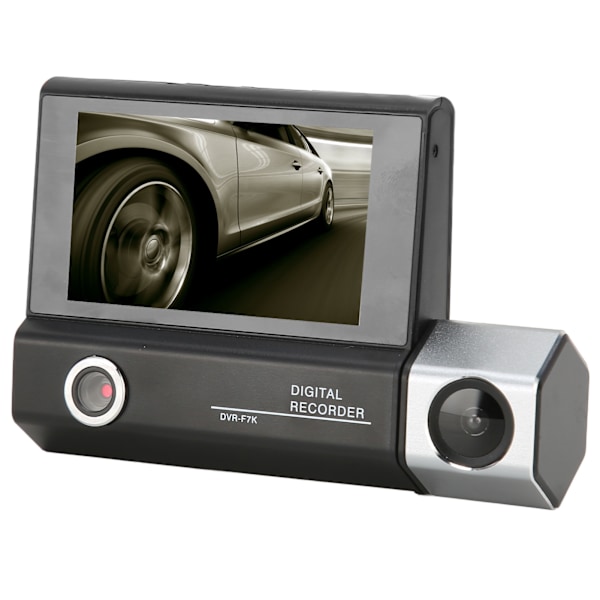 Front Rear Dash Camera 1080P 3.0 Inch IPS HD Skærm Smart Motion Detection Vandtæt Nattesyn Dash Cam F10