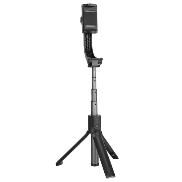 Håndholdt stabilisator multifunktion USB telefon selfie stick live broadcast stativ sort