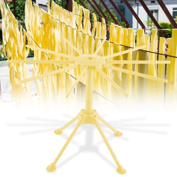 Nudel Spaghetti Pasta Torkställning Stativ Torkare Vikbart Köksredskap (Gul)