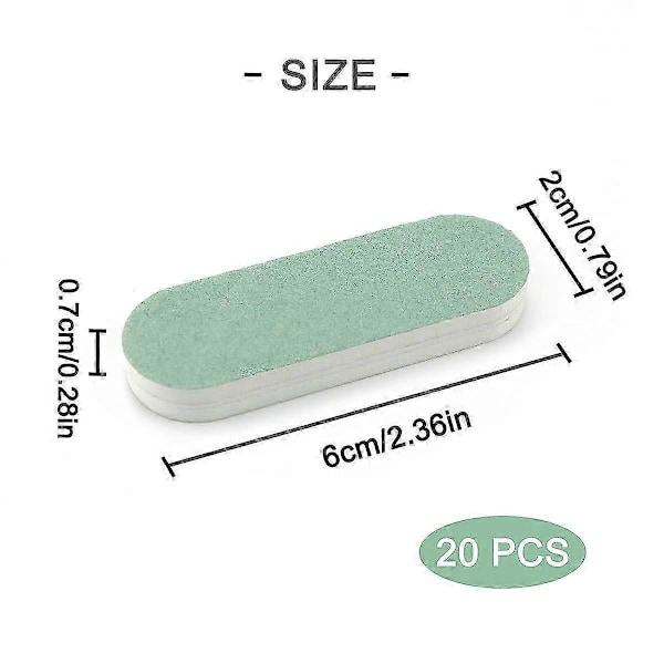 20 st 2.4\" x 0.78\" Rektangulär Poleringssticka i Plast Silver Dubbelsidig Rengörings- och Poleringsstavar för Smycken
