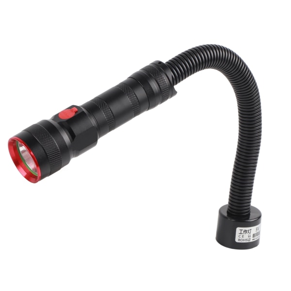 2 i 1 USB oppladbar LED-lommelykt arbeidslys med magnetisk base for CNC-fresemaskin