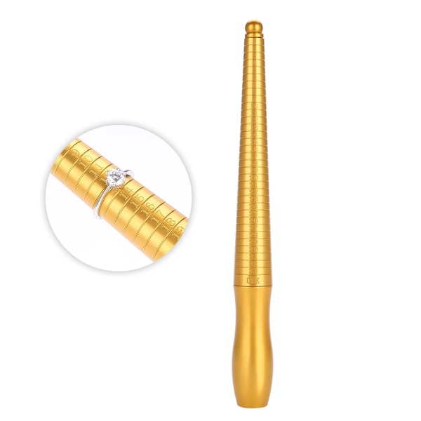 HK Kopparring Sizer Finger Size Gauge Dorn Smycken Size Stick