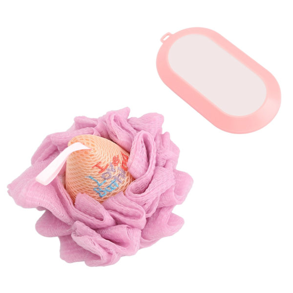Baddusch Scrubber Hår Eraser Mesh Djuprengöring Finnät Bekväm massage Kroppstvätt Scrubber