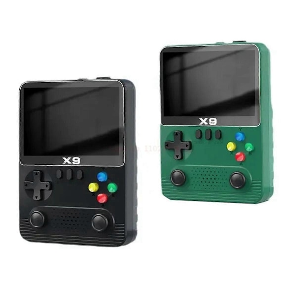 X9 Håndholdt Spillkonsoll 10000+ Spill 3.5 Tommer Doble Spillere 2000 MAh, A