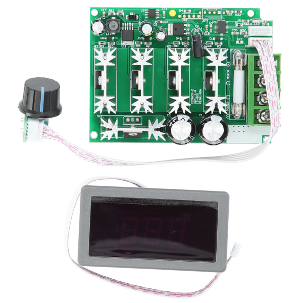 Hastighedskontrolmodul Digitalt display PWM DC-motor Højeffektregulator DC12‑80V 30A