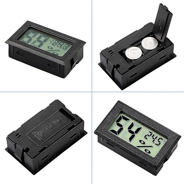 2-pack Mini LCD Digital Termometer Hygrometer Temperatur Luftfuktighetstestare för Kylskåp Akvarium - Luftfuktighet