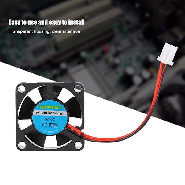 Akrylhus med 5V kylfläkt 3 kylflänsar kamerahållare monteringshål för Raspberry Pi 4B