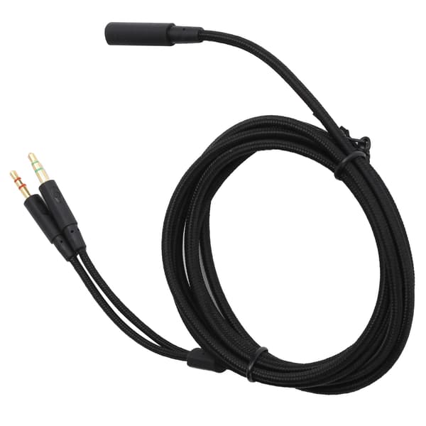 2-i-1 adapter hovedtelefon lydkabel passer til Kingston HyperX Cloud Stinger/Cloud Mix/Cloud Alpha