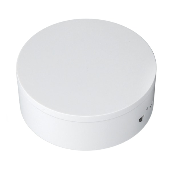 Vit automatisk 360° roterande display-snurrplatta 3KG lastbärande elektrisk display-snurrplatta stativ för butik diameter 13cm/5in