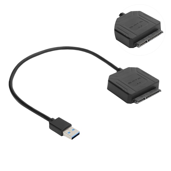SATA USB 3.0-adapter 2,5 tommer 3,5 tommer SSD HDD harddiskabel bærbar PC-tilbehør 100-240vEU-plugg