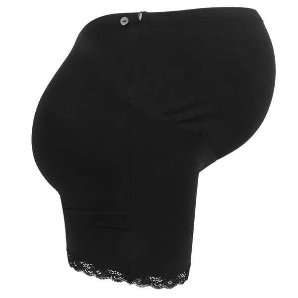 Højtaljede sikkerhedsshorts til gravide kvinder, bløde elastiske justerbare boxershorts, undertøj, sort XXL