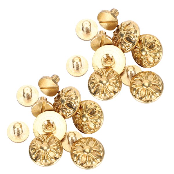 10 set chrysanthemum nitar läderhantverk nitar 10mm dekoration knapp DIY tillbehör