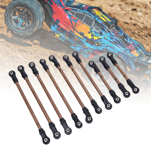 10 st Länkstång i rostfritt stål 324 mm hjulbas för TRAXXAS TRX4 RC Crawler Car