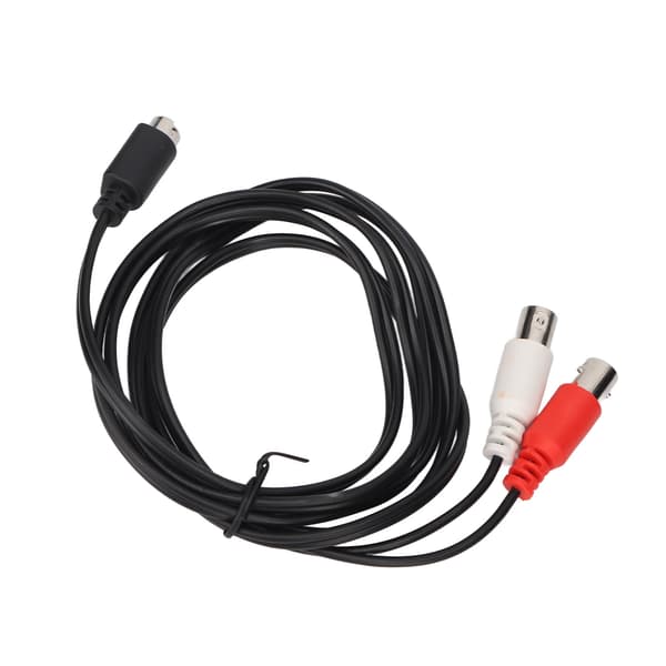 MINI DIN 4-benet til 2 BNC-kabel Fleksibelt MINI DIN 4PIN Han til 2BNC Hun Y-splitter Videoadapterkabel 1,5 m