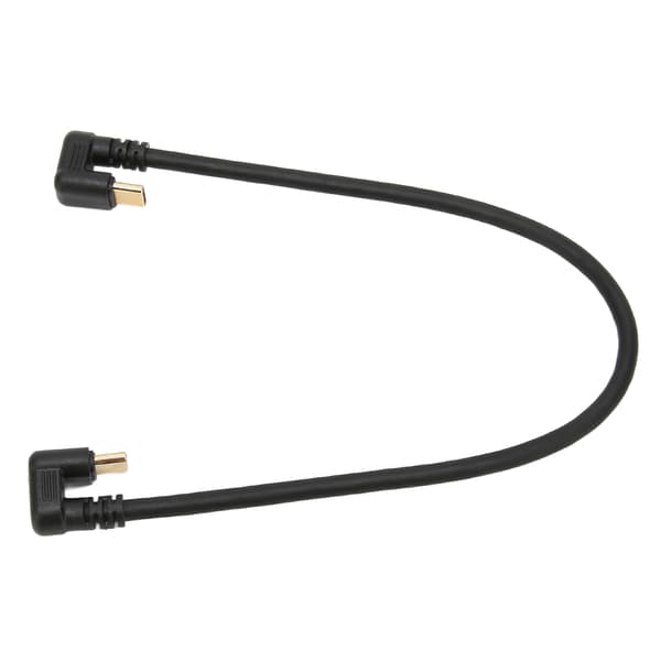 Dataförlängningskabel 10 Gbps Guldpläterad Snabb Vinklad Hane till Hane USB 3.1 Typ C-kabel 11,8 tum