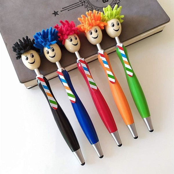 Mop Topper Silikon Stylus Pen Sett - 10 deler, skjermrens inkludert