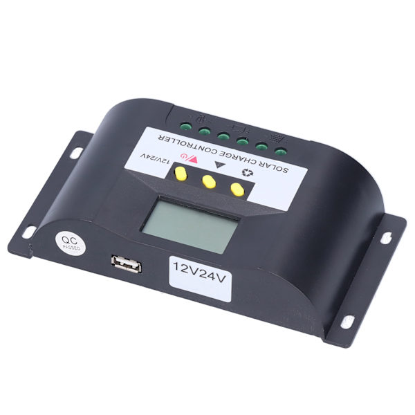 Intelligent solcelleladeregulator med justerbare timerstyringstilstande LCD-display solcelleregulator til DC-belastninger 10A