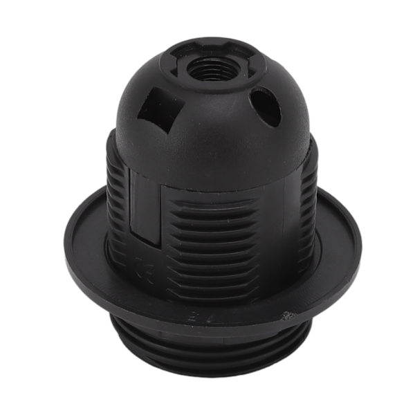 10 stk. E27 lysbase fatning kobberkerne høj temperatur modstand E27 lysholder base med lampe ærme til DIY sort