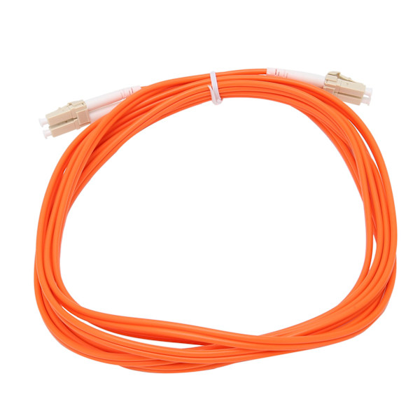 Optisk kabel Multi-Mode Dual-Core LC/UPC optisk fiber för dataöverföring.