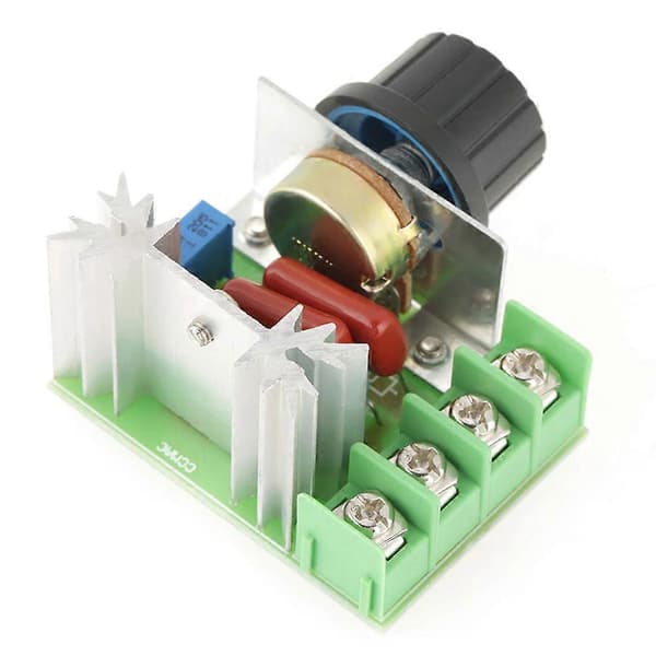 AC-motor varvtalsregulator 2000W justerbar spänningsregulator 50-220V 25A LED-dimmer 1 st