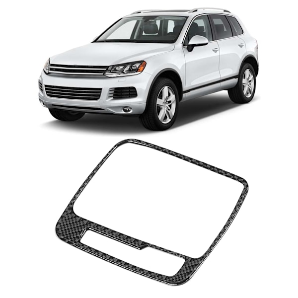 Vänsterstyrd kolfiber växelpanelramskydd för VW Touareg 2011-2018