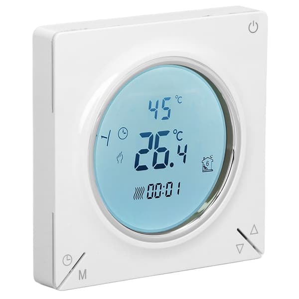 Termostat NTC-termistor LCD-skärm Hög noggrannhet Intelligent kontroll Infälld temperaturregulator AC220V