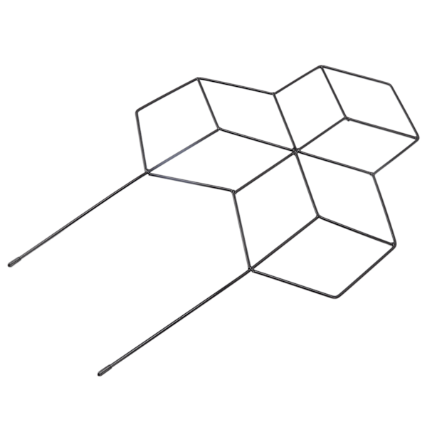 Metallplanter espalier klatreplanter vin stamme støtte wire jernholder stativ svart