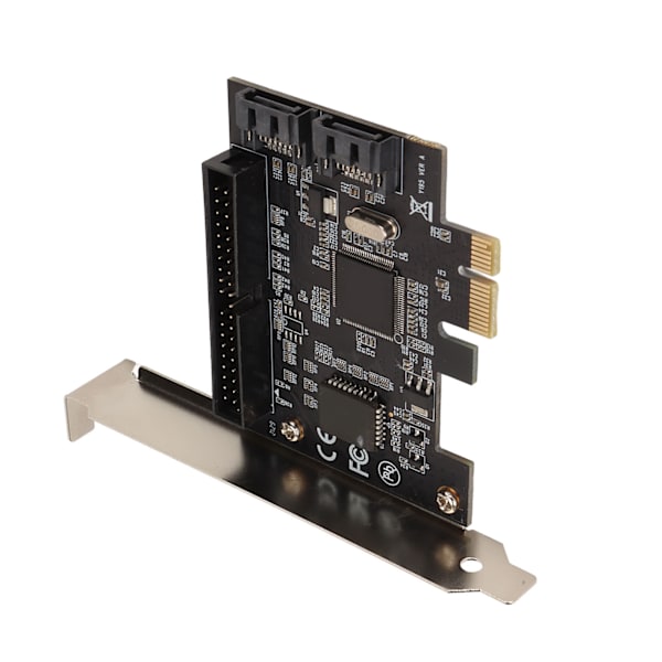 PCIe 2.0 SATA-kort 2 porte 40pin interface 6.0 Gbps 3.0 Gbps 1.5 Gbps SSD PCI E til SATA udvidelseskort til Win