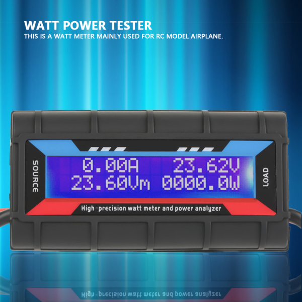 4,8V~60V 150A Høypresisjons Wattmeter Spenningsmåler Amperemeter Strømanalysator