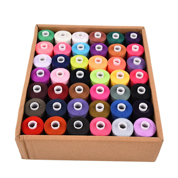 Set Polyester 1000 Yards 42 färger Hushålls- DIY-broderispolarsats
