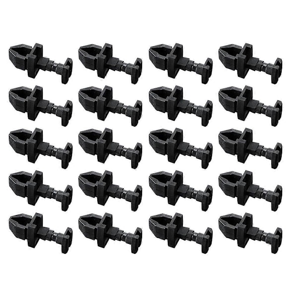 20-pack Svarta Kylskåpsklämmor 617772 Låsbyte
