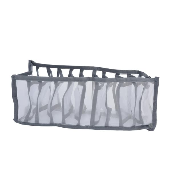 Undertøj Organizer Mesh Sammenfoldelig Åndbar Multi Celler Sokker Opbevaringsboks til BH'er Trusser 11 Celler