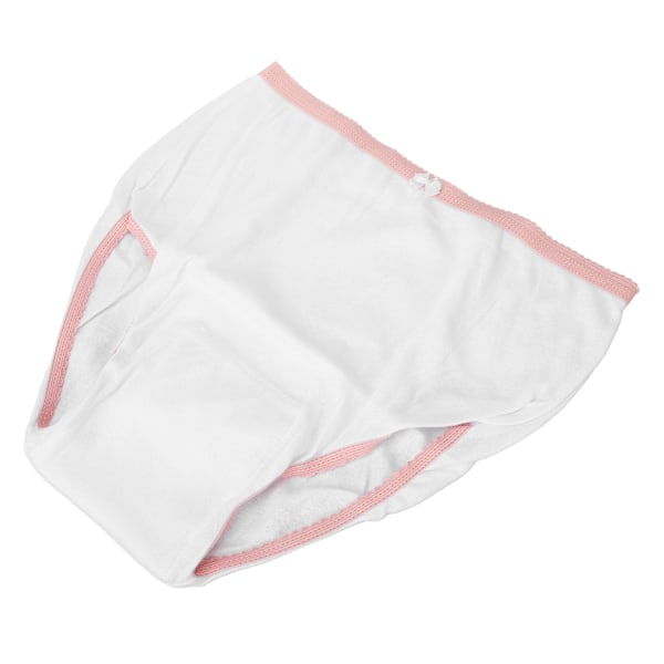 Menstruasjonsundertøy for kvinner, hvitt, størrelse L, beskyttende, lekkasjesikkert, nettingundertøy for menstruasjon