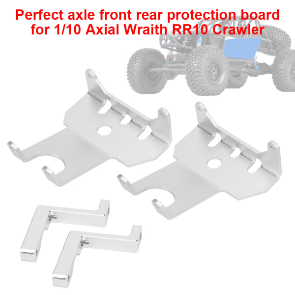 Aluminiumslegering foran bakaksel beskyttelsesbrett RC reservedeler forsyning for 1/10 aksial Wraith RR10 CrawlerSliver