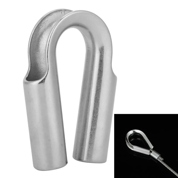 304 rostfritt stålrör Fingerborg för båttillbehör för vinschrep (10 mm 1 st)