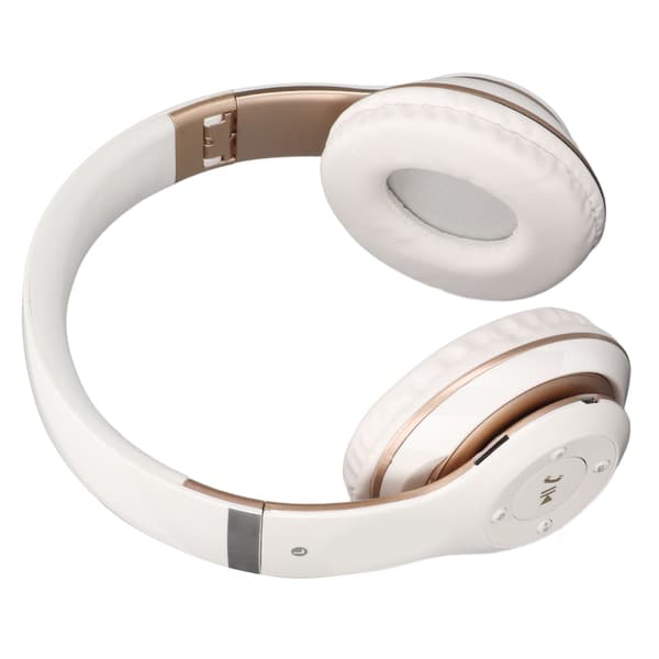 S6 HIFI Stereo Headset Bluetooth Headset Foldbart Musik Headset med Mikrofon til Mobiltelefon Tablet Hvid