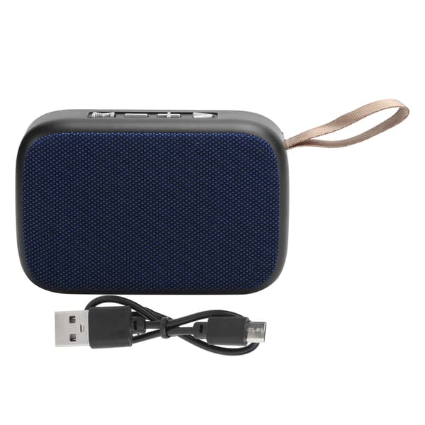 Bluetooth Højttaler Subwoofer Trådløs Stereo Bærbar USB Mini Lyd med FM Radio Blå