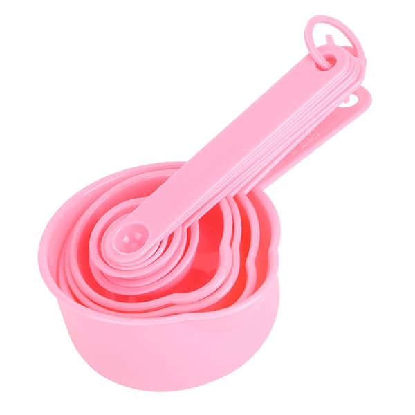 Hushållskök DIY Måttskedskit med vågar Bakverktyg Tillbehör Rosa