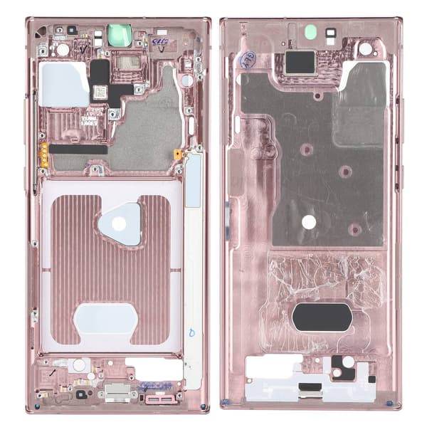 Byte av mittramens ramplatta för Note 20 Ultra reparationsdelar Rosa