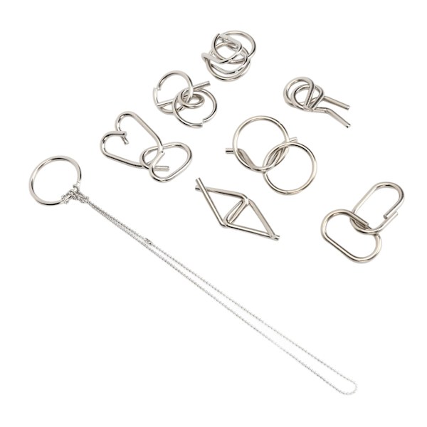 Metal Wire Pussel Pedagogisk Intellektuell Disentanglement Dekompression Hand Hjärnkoordination Mind Test Game Leksak