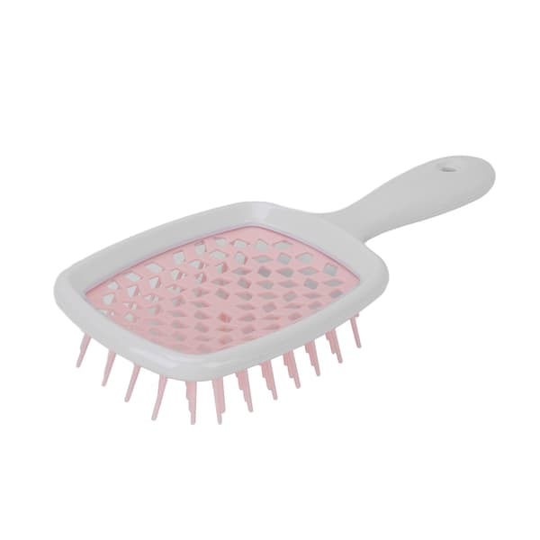 Udredningsmassage Hårbørste Massage Hoved Honeycomb Børste Våd Hårbørste til Styling Føntørring Kæmning Pink
