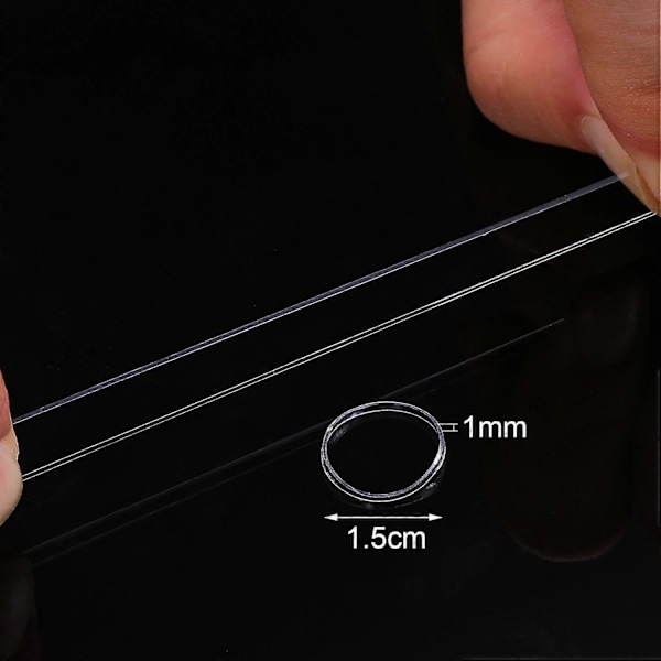 Pakke med 1000 Mini Strikk Soft Elastics, (Transparent)