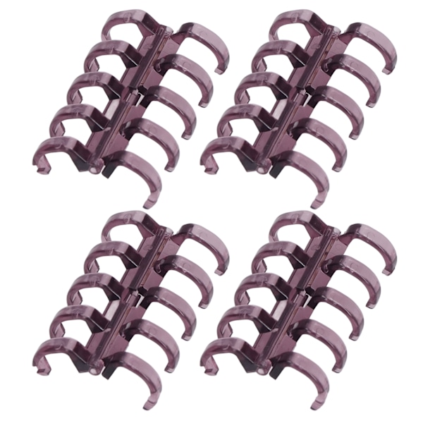 20 stk. Bindingsringer Segmentert design Holder 60 ark 11mm Bindings tykkelse Kontorrekvisita Lilla