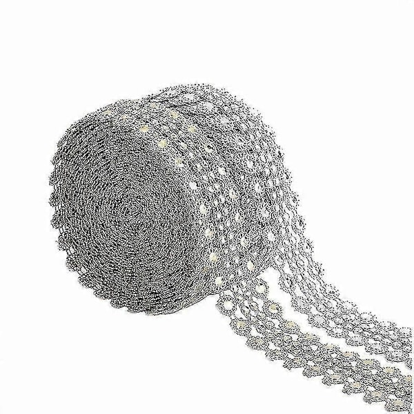 2 ruller Rhinestone Diamant Mesh Bånd